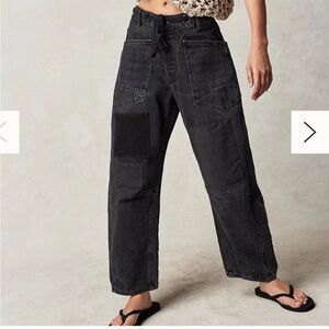 Free People We The Free Moxie Pull-On Barrel Jeans